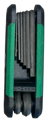 8 Piece Husky Folding Diamond Hex MM Set Black and Green - Image 1 of 2