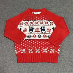 Blueberry Jungen Mädchen Fairisle Sweater 2T Pullover Rot Preppy Weihnachten Urlaub - Bild 1 von 10