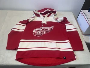 Sudadera con capucha Detroit Red Wings 47 hockey NHL para hombre XL limpia vintage roja blanca - Imagen 1 de 7