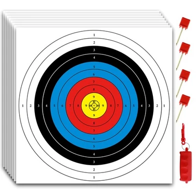 MOLFUJ Archery Targets Paper, 20pcs/50pcs Bow and Arrow Targets for Hunting B... - Image 1 of 4