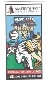 2006 MLB offizieller All Star Spiel Stimmzettel - Pittsburgh Pirates PNC Park - Bild 1 von 4