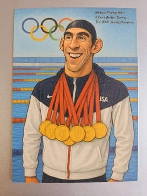 Grandes caricaturas en deportes - Michael Phelps gana 8 medallas de oro Juegos Olímpicos 2008 Foto 1 de 2