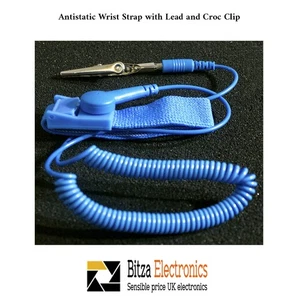 Antistatic Wrist Strap with Lead and Clip ESD Band Prevents Static Build up - Picture 1 of 1