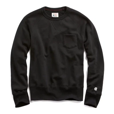 CHAMPION x TODD SNYDER Hombres Negro Pecho Bolsillo Suéter Jersey Grande NUEVO Foto 1 de 2