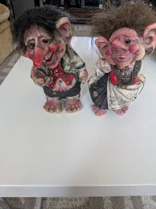 Figuras caprichosas pareja trolls noruega Nord Suvenir  - Imagen 1 de 14