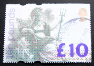 1993 £10 BRITANNIA HIGH VALUE DEFINITIVE STAMP VFU. SG Nr 1658 - Bild 1 von 1