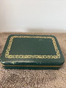 Vintage Farrington Schmuckkästchen grün mit Gold Original Erinnerung - Bild 1 von 12