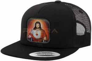Sacred Heart of Jesus Hat Imagen Sagrado Corazon de Jesus Catholic Faith Divine - Picture 1 of 2