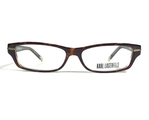 Karl Lagerfeld KL637 019 Eyeglasses Frames Tortoise Rectangle Horn Rim 52-14-135 - Picture 1 of 11