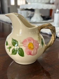 Vintage Franciscan Desert Rose Handled Creamer Hand Painted Made in USA app 4” - Picture 1 of 6