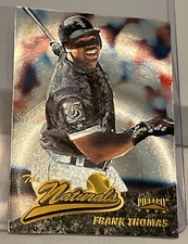 1996 Frank Thomas Pinnacle The Naturals STARBURST Foil Parallel #62 MLB HOF