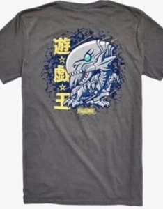 Yu-Gi-Oh Blue Eyes White Dragon Funko Exclusive 2XL Tshirt Grey Gray New - Picture 1 of 3