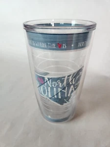 Bicchiere Tervis senza coperchio 16 oz North Carolina State Outline - Foto 1 di 3