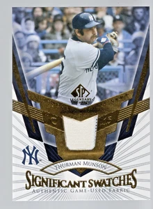 Thurman Munson 2004 SP Legendary Cuts #SS-TM Significant Swatches, NY Yankees - Picture 1 of 2