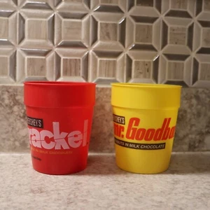 Lot of 2 Vintage Hershey's Chocolate Milk Plastic 16 OZ Cups - 1990s - Picture 1 of 6
