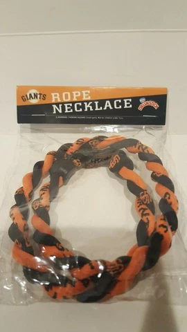 MLB WS CHAMPIONS SAN FRANCISCO GIANTS ROPE NECKLACE ORANGE AND BLACK SGA NEW Cover