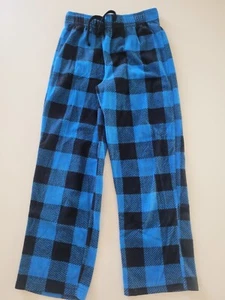 ARIZONIA JEANS Boys Blue Plaid pants bottom pull on Size S small 6 7 - Picture 1 of 1