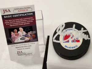 RON HEXTALL signed NORDIQUES puck JSA COA - Picture 1 of 2
