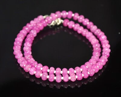 AAA+ Quality Pink Tourmaline 6MM Tourmaline Rondelle Pumpkin Beads Gemstone Bead - Image 1 of 4