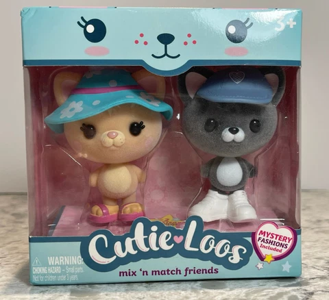 Cutie Loos Mix N Match Sets "Aspen & Jett" Cat Figures With Mystery Fashions Cover