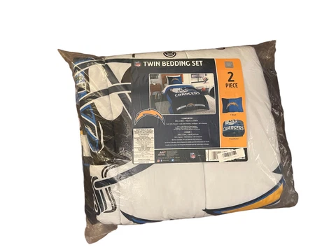 Los Angeles Chargers Twin Bedding Comforter & Sham Official NFL New Cover