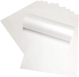 50 Sheets A4 Snow White Pearlescent Shimmer Paper Double Sided 120gsm - Picture 1 of 1
