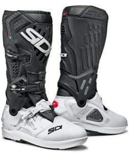 Sidi Atojo SRS White Black Limited Motorcycle Boots - New! Fast Shipping!