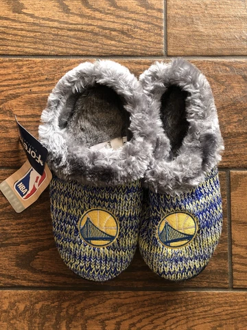 Golden State Warriors Slippers Logo NEW Womens Slide House shoes X-Large 11-12 Cover