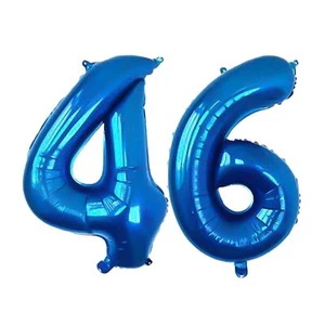 XLOOD Number 46 Balloons 32 inch Digital Balloon Alphabet 46 Birthday Balloon... - Picture 1 of 7