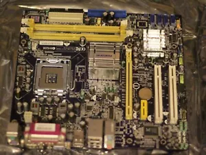 Foxconn 45CM-S socket 775 mATX motherboard Intel 945GC SATA2 VGA LAN PCI PCIe - Picture 1 of 12