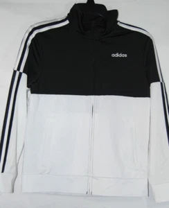 Suéter Adidas Niños Cremallera Completa Cuello Simulado Mangas Largas Blanco Negro Talla. 10/12 M - Imagen 1 de 6