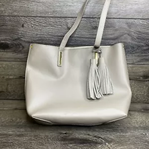 Joy Mangano & Iman Hollywood Glamour Cream Handbag Bag Tote XL Structure - Picture 1 of 5