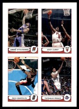 2004-05 Bazooka 4-on-1 Stickers Amare Stoudemire/Eddy Curry/Zach