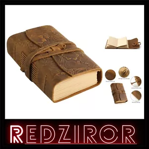 Genuine Leather Writing Notebook - 8x6 Inches, 400 Pages for Artists & Writers - Picture 1 of 9