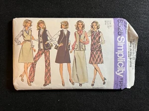 Simplicity Pattern 6525 Misses' Jumper Unlined Vest & Pants Size 16 Cut - Picture 1 of 3