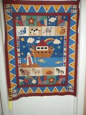 "Noah'S Ark" - Ready To Sew- Fabric Wall Hanging/Crib Size Quilt Panel