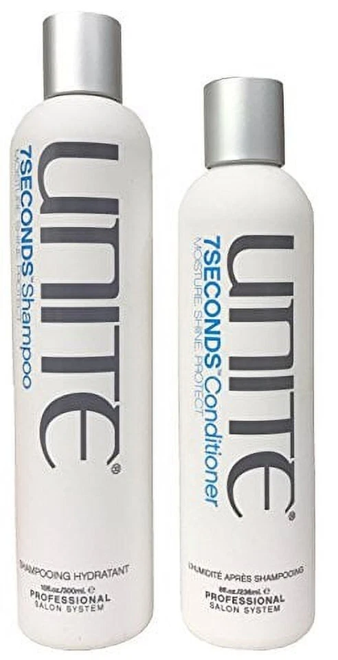 Ежедневный увлажняющий шампунь Unite 7 секунд 10 унций и кондиционер 8 унций набор БЫСТРАЯ ДОСТАВКА - Изображение 1 из 1