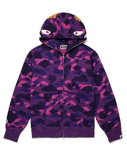 Purple Bape Hoodie Zip Up - Picture 1 of 13