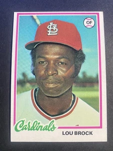 1978 Topps Baseball Lou Brock St. Louis Cardinals Card #170 Hall of Famer (a) - Picture 1 of 2