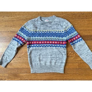Cat & Jack Boys' Blue, Yellow, & Red Sweater Size 8-10 - Picture 1 of 4