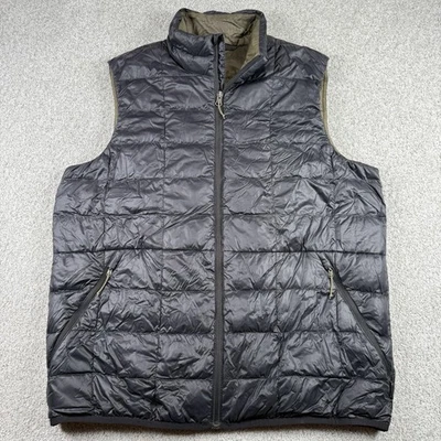 REI Co-op Down Vest Mens Large Black Puffer Insulated Packable Outdoors - Image 1 of 4