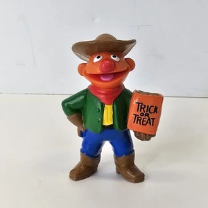 Vintage Sesame Street Ernie Halloween Trick Or Treat PVC Figure Applause Cowboy - Bild 1 von 12