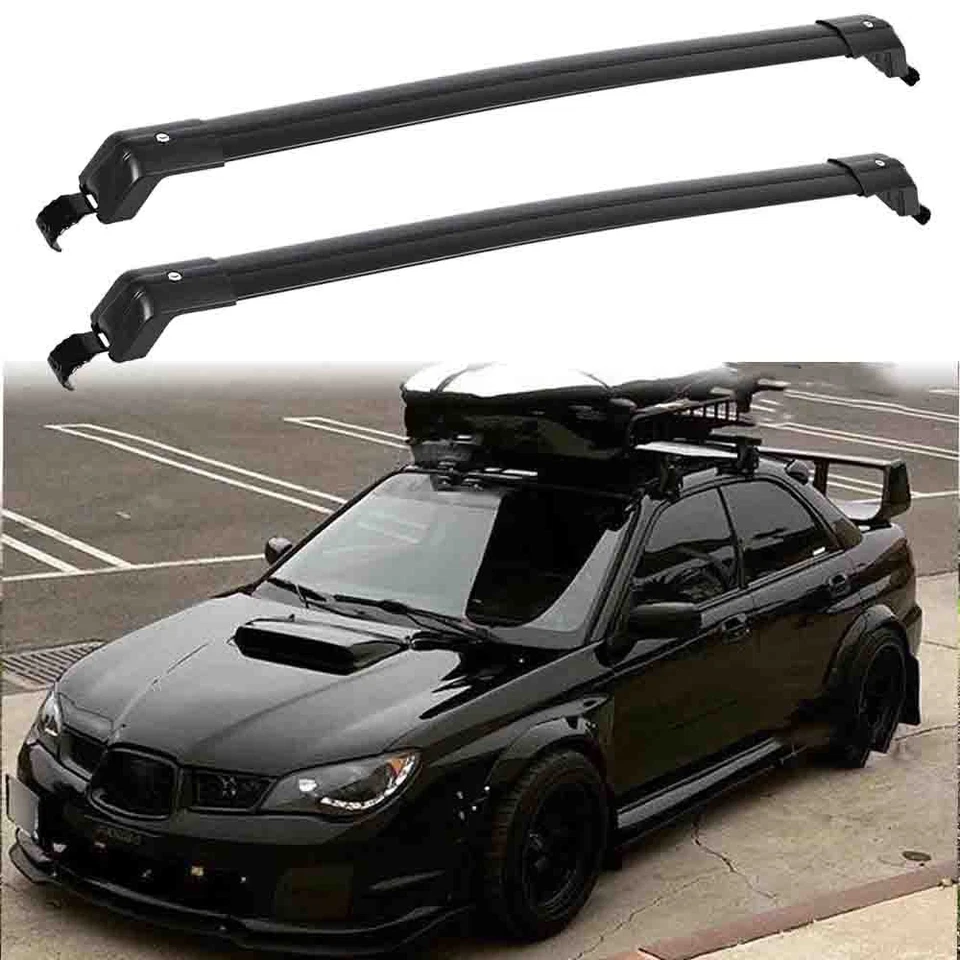 For Subaru Impreza 2000-2023 Top Roof Rack Cross Bar Luggage Cargo Carrier+Lock Foto 1 de 4