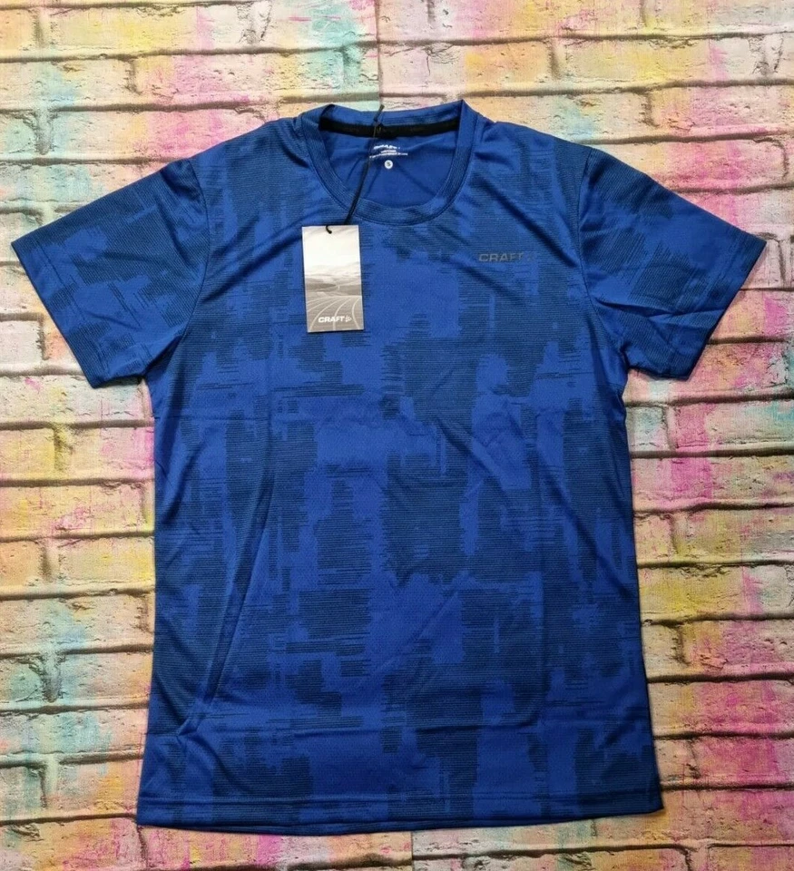 Craft Eaze Running Gym T-Shirt Small Men's RRP £ 35 P Scratch / Maritime - Image 1 of 3