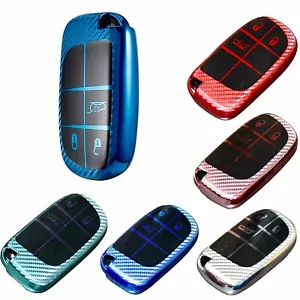Suitable for Jeep Cherokee key cover key case red blue - Picture 1 of 1
