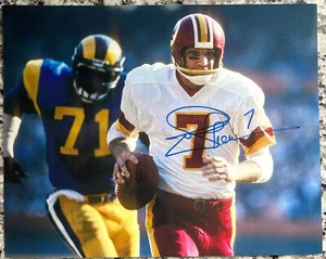 Joe Theismann Signed Redskins 8x10 Photo - Picture 1 of 2