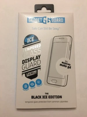 Gadget Guard:Tempered Black Ice Glass Screen Guard for Motorola Moto G6 - Image 1 of 3