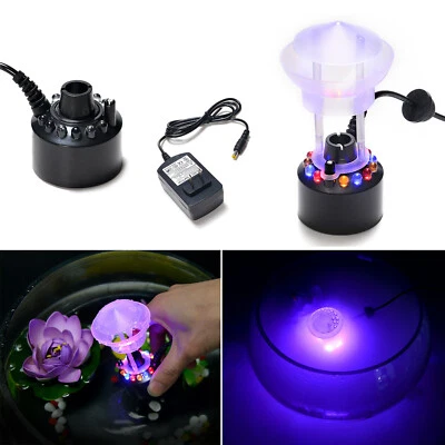 12 LED Ultrasonic Mist Maker Fogger Light Fog Machine Water Fountain Atomizer - Image 1 of 4