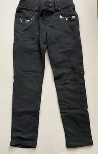Sonoma Size 6 Girls Jeggings Grey With Sequins - Picture 1 of 7