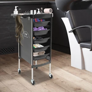 Beauty Friseurwagen Bedienungswagen Salon Friseur Arbeitswagen mit 5 Schubladen - Bild 1 von 20